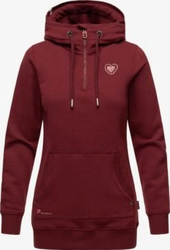 Navahoo Sweats à Capuche Sweat-shirt Zauberelfe Femme Bordeaux