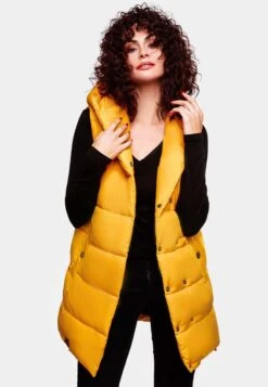Navahoo Vestes Sans Manches Gilet Madilynaa Femme Jaune Dor -About you 0c4df7b60c0f9fcd75f3e6e965bf276c