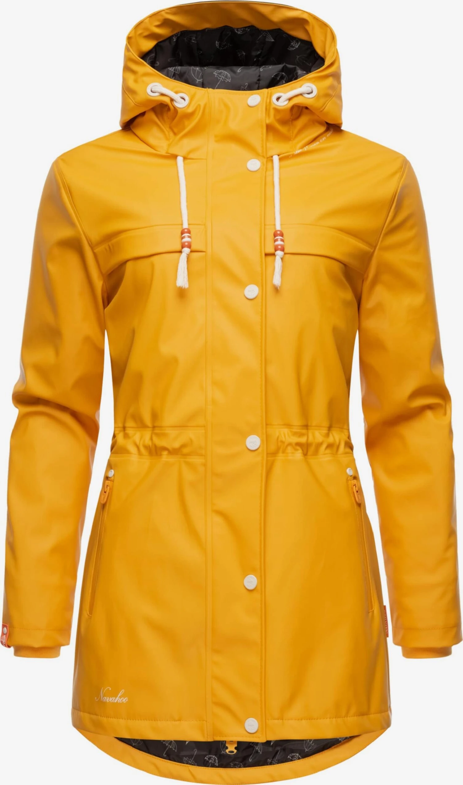 Navahoo Manteaux De Pluie Manteau Mi-saison Rainy Forest Femme Jaune 1 Navahoo Manteaux De Pluie Manteau Mi-saison Rainy Forest Femme Jaune