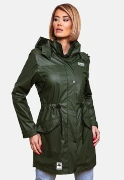 Navahoo Manteaux De Pluie Manteau Mi-saison Deike Femme Olive -About you 1457c7bab9cda7cea96c971f7b80b152