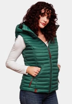 Navahoo Vestes Sans Manches Gilet Shadaa Femme Vert Foncé -About you 16788a157eb60a5ec445c13f9699f5c0
