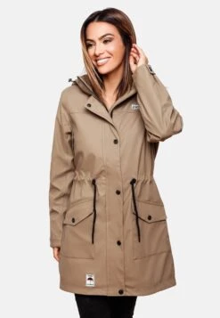 Navahoo Manteaux De Pluie Manteau Mi-saison Deike Femme Beige Clair -About you 16d515aad4593562b54806c47592c5ea