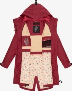 Navahoo Manteaux De Pluie Manteau Mi-saison Femme Rouge Sang -About you 17d5b1f2ab03f06887fd51dea7499a5c