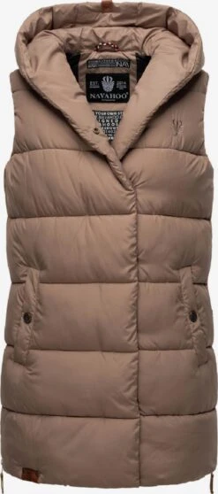 Navahoo Vestes Sans Manches Gilet Madilynaa Femme Taupe
