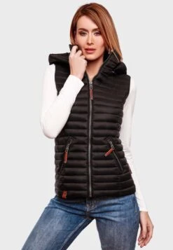 Navahoo Vestes Sans Manches Gilet Shadaa Femme Noir -About you 23f6b2ab52cc60a4111b2a1c48ba70e3