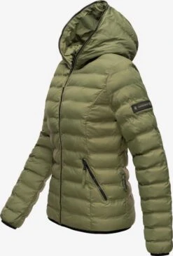 Navahoo Vestes De Mi-saison Veste Mi-saison Neevia Femme Olive -About you 25e4e50ed01f1ce39c4327bb9ed770ec