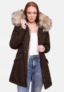 Navahoo Parkas Parka D’hiver Cristal Femme Marron -About you 2c01a7ec07729d63721491ac7eb11826