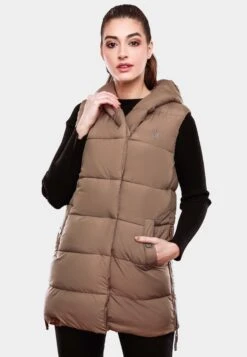 Navahoo Vestes Sans Manches Gilet Madilynaa Femme Taupe -About you 2cf3c3640b63d1dca96309699f0deb0d