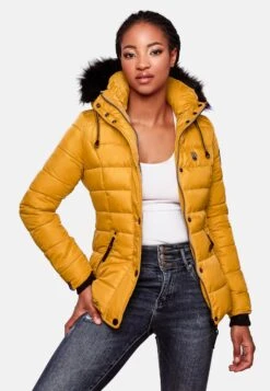 Navahoo Vestes Dhiver Veste D’hiver Zuckerbiene Femme Jaune -About you 2ddccebf7a0243bfb564754bc089be16