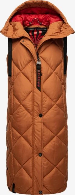 Navahoo Vestes Sans Manches Gilet Schnuckel Femme Cognac -About you 300b13b515ae6bc221991abf29c913da