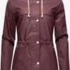 Navahoo Manteaux De Pluie Manteau Mi-saison Rainy Forest Femme Bordeaux