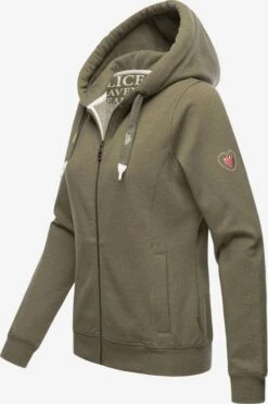 Navahoo Sweats Zippés Veste De Survêtement Engelshaar Femme Olive -About you 31b26cf4eb214c1aa5d6f80cc95c2217