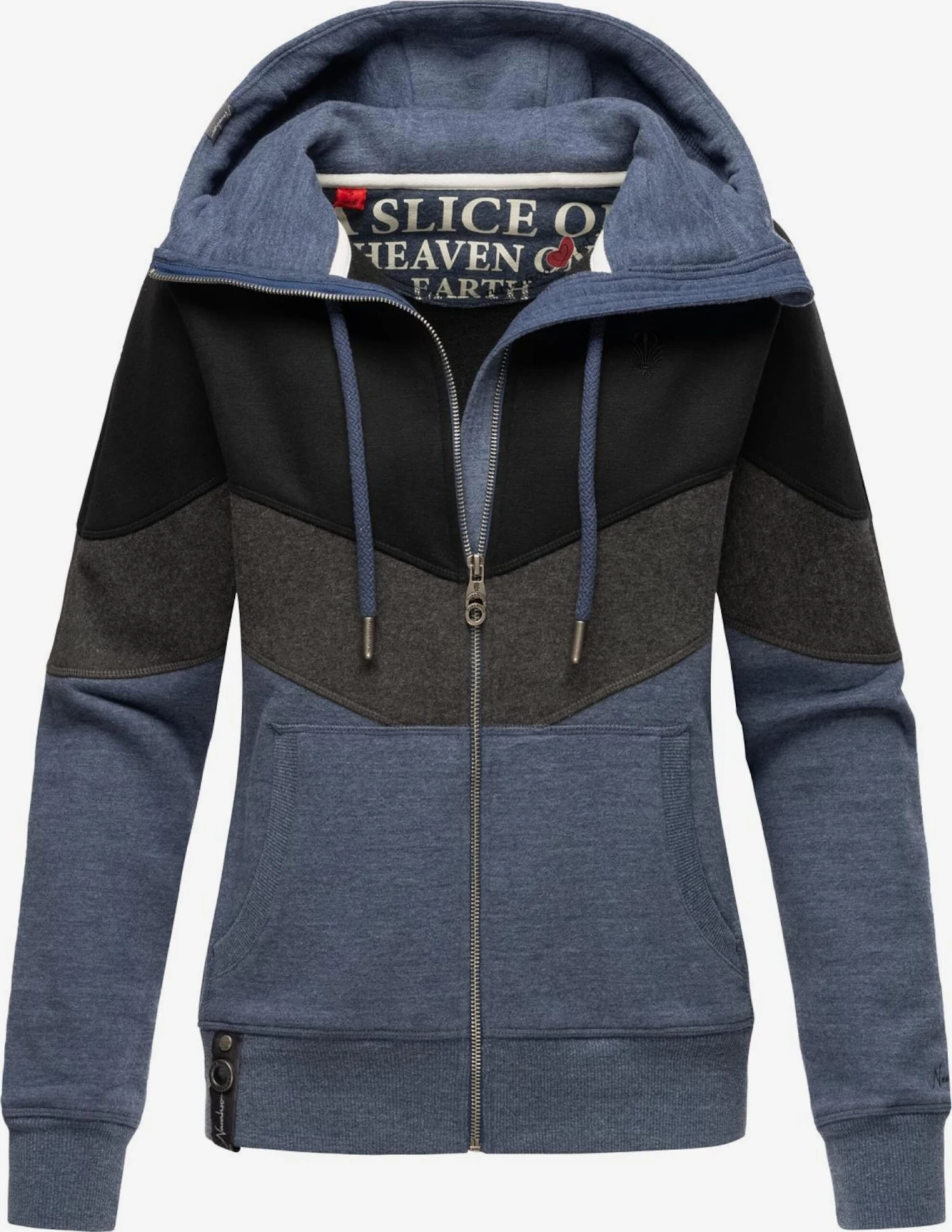 Navahoo Sweats Zippés Veste De Survêtement Honigperle Femme Bleu Foncé 2 Navahoo Sweats Zippés Veste De Survêtement Honigperle Femme Bleu Foncé – Image 2