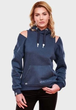 Navahoo Sweats à Capuche Sweat-shirt Zuckerbärchen Femme Bleu Nuit -About you 391091d2cd2d9902cb07ff15f09d9edf