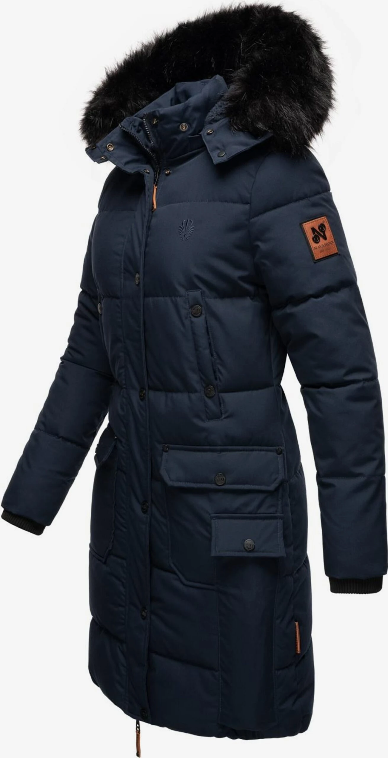 Navahoo Manteaux Dhiver Manteau D’hiver Cosimaa Femme Bleu Marine 2 Navahoo Manteaux Dhiver Manteau D’hiver Cosimaa Femme Bleu Marine – Image 2