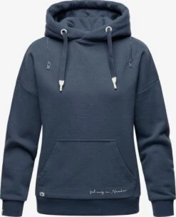 Navahoo Sweats à Capuche Sweat-shirt Zuckerbärchen Femme Bleu Nuit