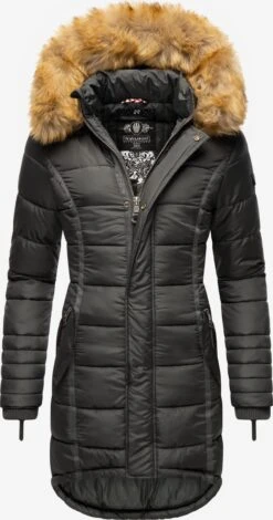 Devant 33 Navahoo Manteaux Dhiver Manteau D’hiver Papaya Femme Gris Basalte