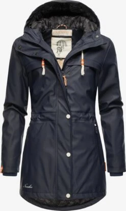 Navahoo Manteaux De Pluie Manteau Mi-saison Rainy Forest Femme Bleu Foncé -About you 4ac186867929bb8d112dae7e8cb63223