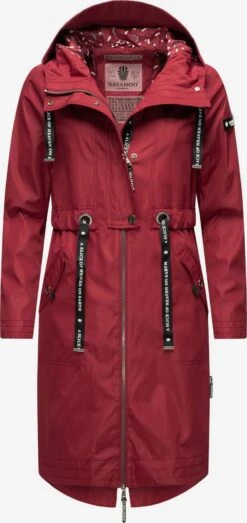 Navahoo Parkas Parka Mi-saison Josinaa Femme Rouge Foncé