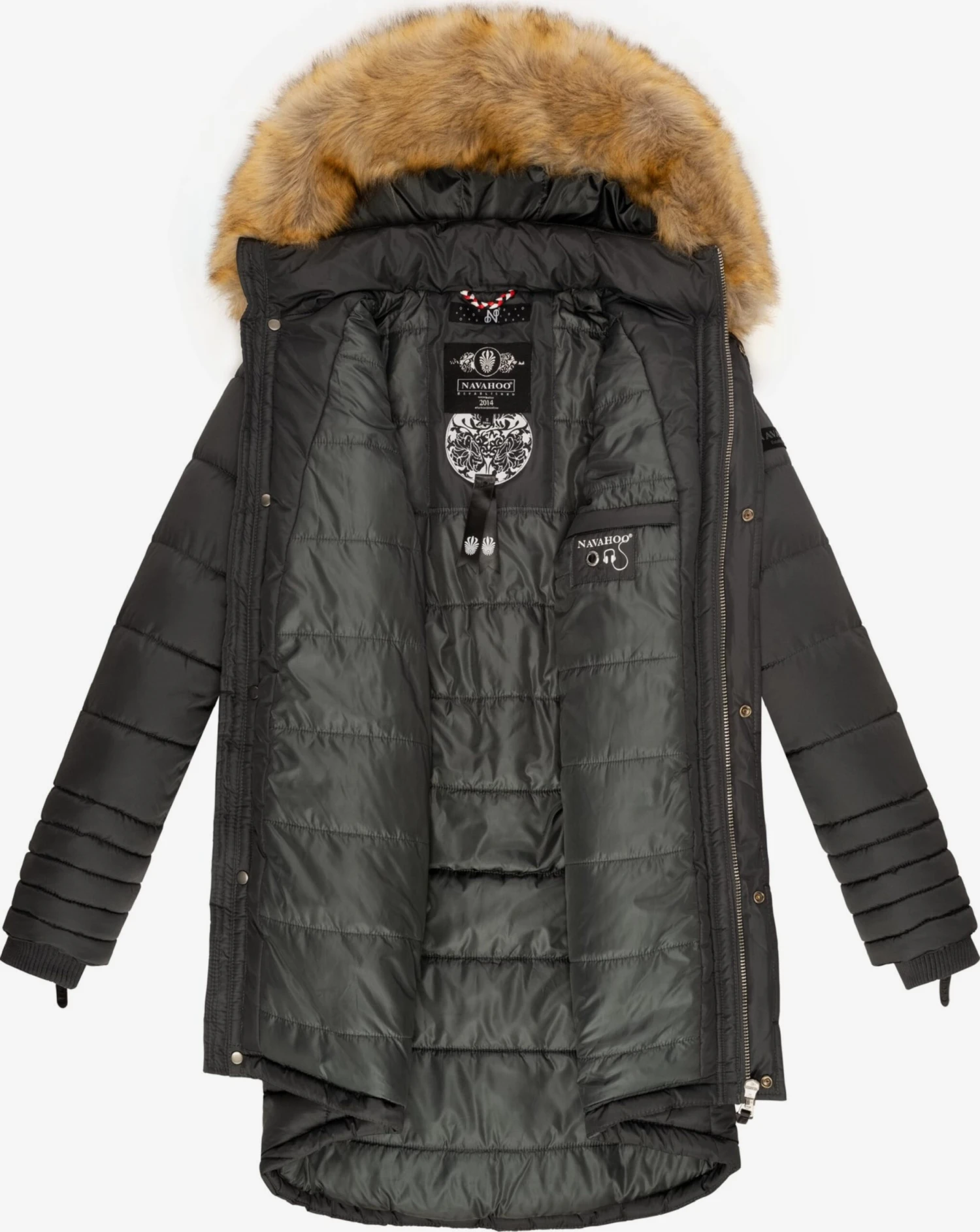 Navahoo Manteaux Dhiver Manteau D’hiver Papaya Femme Gris Basalte 5 Navahoo Manteaux Dhiver Manteau D’hiver Papaya Femme Gris Basalte – Image 5