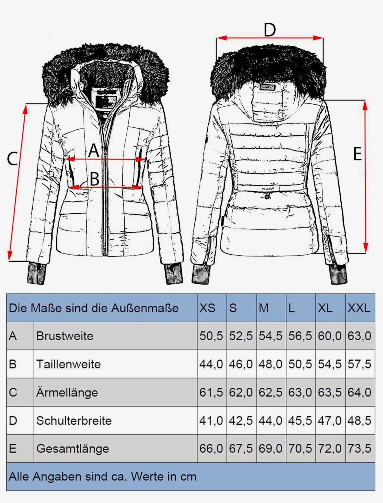 Navahoo Vestes Dhiver Veste D’hiver Adele Femme Blanc 4 Navahoo Vestes Dhiver Veste D’hiver Adele Femme Blanc – Image 4