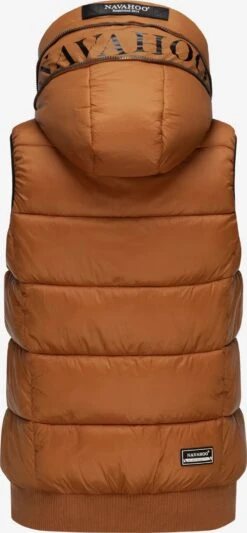 Navahoo Vestes Sans Manches Gilet Kassidy Femme Caramel -About you 577fc55119ce119c6b0f9d629a176e0d