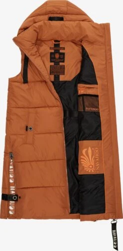 Navahoo Vestes Sans Manches Gilet Femme Cognac -About you 5954d7555e917a3ed144a06ff20af090