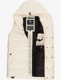 Navahoo Vestes Sans Manches Gilet Madilynaa Femme Blanc Cassé -About you 59c246e336e5a78c10517bbb18f4f789