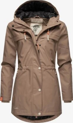 Navahoo Manteaux De Pluie Manteau Mi-saison Rainy Forest Femme Noisette -About you 5c2105ed4ebfa694ecfc79959b6f6106