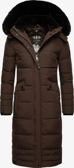 Navahoo Manteaux Dhiver Manteau D’hiver Fahmiyaa Femme Brun Foncé