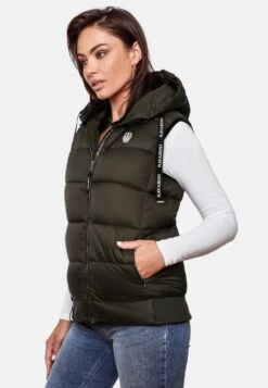 Navahoo Vestes Sans Manches Gilet Kassidy Femme Kaki -About you 7566a19a62cdf2010bbf8b7e267ac424