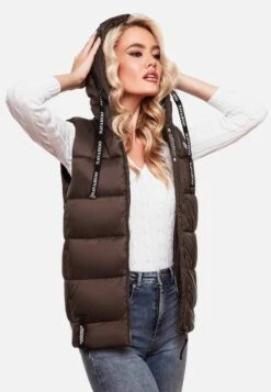 Navahoo Vestes Sans Manches Gilet Kassidy Femme Chocolat -About you 8bda9bb5d4f0094662142e33d12af95b