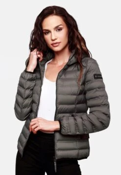 Navahoo Vestes De Mi-saison Veste Mi-saison Neevia Femme Gris -About you 97c6a123a3ec2d5132d81b4c4381e8be