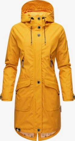 Navahoo Manteaux De Pluie Manteau Mi-saison Schötchen Femme Jaune