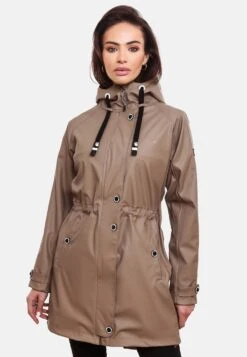Navahoo Manteaux De Pluie Manteau Fonctionnel Rainy Flower Femme Beige Foncé -About you a27c636f91d085585107a5090a761abf