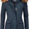 Navahoo Manteaux Dhiver Manteau D’hiver Schneeengel Femme Marine