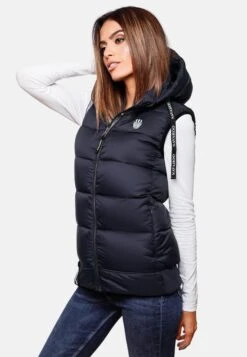 Navahoo Vestes Sans Manches Gilet Kassidy Femme Bleu Marine -About you a563cbd3dac7e26424eca3f7cff1938b