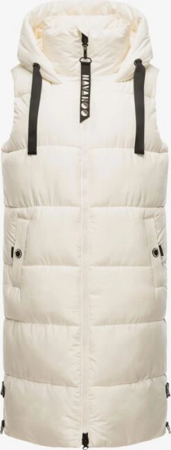 Navahoo Vestes Sans Manches Gilet Femme Blanc