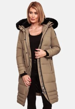 Navahoo Manteaux Dhiver Manteau D’hiver Fahmiyaa Femme Noisette -About you aa9b957316e203aa83e73f145ebde89e