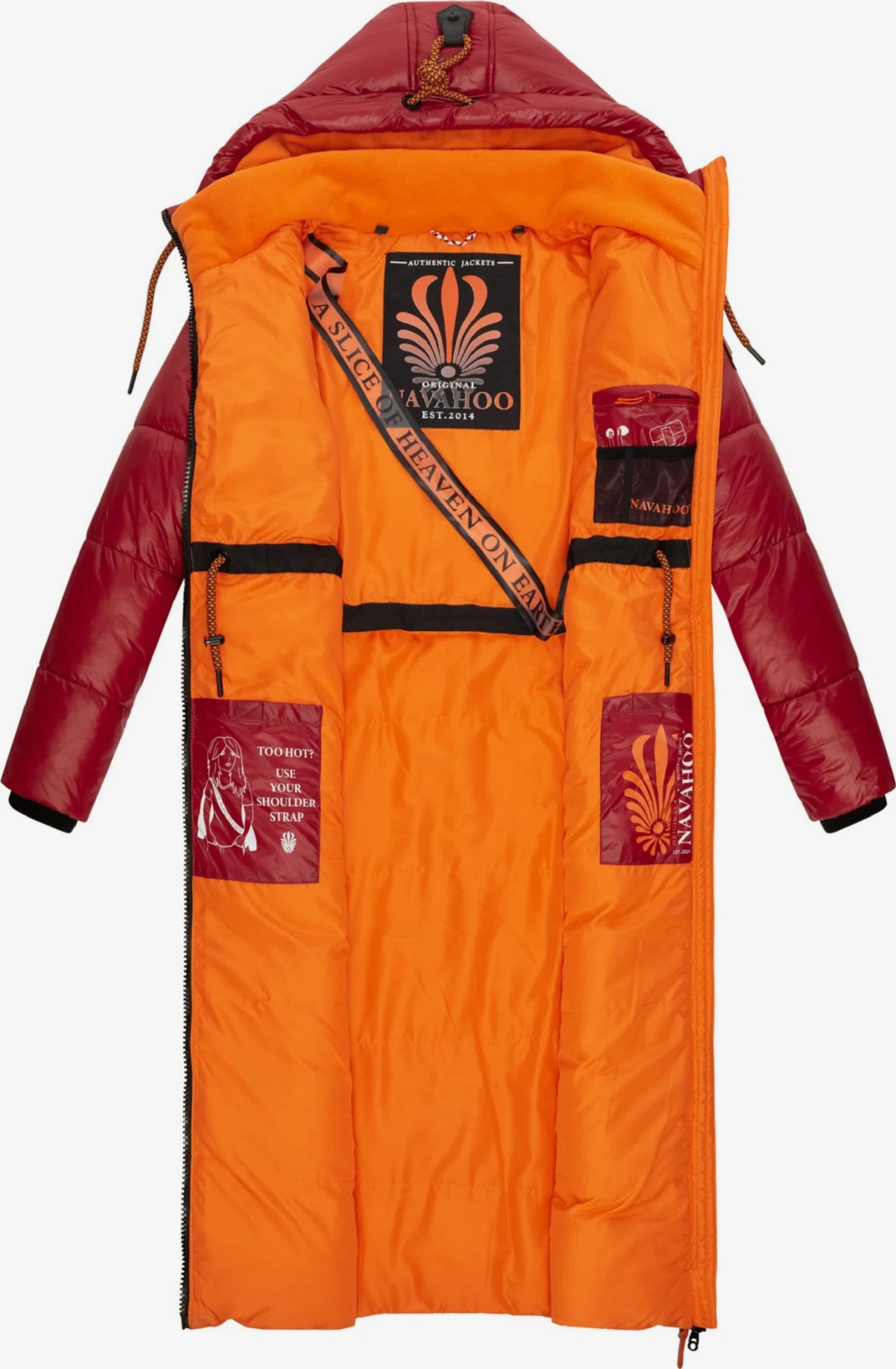 Navahoo Manteaux Dhiver Manteau D’hiver Femme Rouge 5 Navahoo Manteaux Dhiver Manteau D’hiver Femme Rouge – Image 5