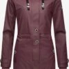 Navahoo Manteaux De Pluie Manteau Fonctionnel Rainy Flower Femme Bourgogne