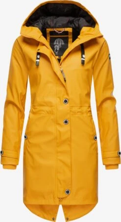 Navahoo Manteaux De Pluie Manteau Fonctionnel Rainy Flower Femme Miel -About you b46aa7e517bd528fb34750736d036fb4