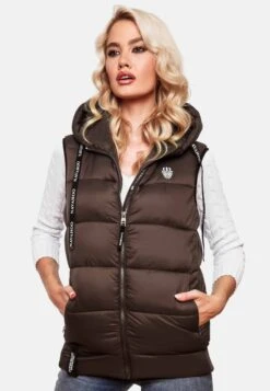 Navahoo Vestes Sans Manches Gilet Kassidy Femme Chocolat -About you b6d02b61d3bca8f44311f31310f92d85
