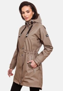 Navahoo Manteaux De Pluie Manteau Fonctionnel Rainy Flower Femme Beige Foncé -About you bbf491a76b639c9eb75c093a1b96ebbf