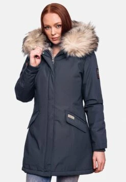 Navahoo Parkas Parka D’hiver Cristal Femme Bleu Foncé -About you c00c944516b025aabd686a0aaa90534a