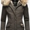Navahoo Parkas Parka D’hiver Cristal Femme Kaki