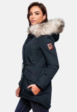 Navahoo Parkas Parka D’hiver Femme Bleu Foncé -About you c644db7f24fc087b7acb52d710e2e372