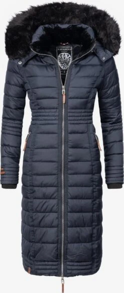 Devant 39 Navahoo Manteaux Dhiver Manteau D’hiver Umay Femme Bleu Nuit