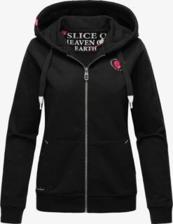 Navahoo Sweats Zippés Veste De Survêtement Cremetörtchen Femme Noir