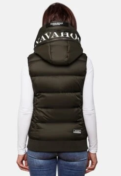 Navahoo Vestes Sans Manches Gilet Kassidy Femme Kaki -About you ca290bf142d7ba96eb08b692b42d2d2e